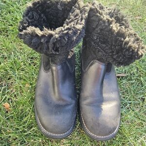 UGG Black Women's Leather Boots